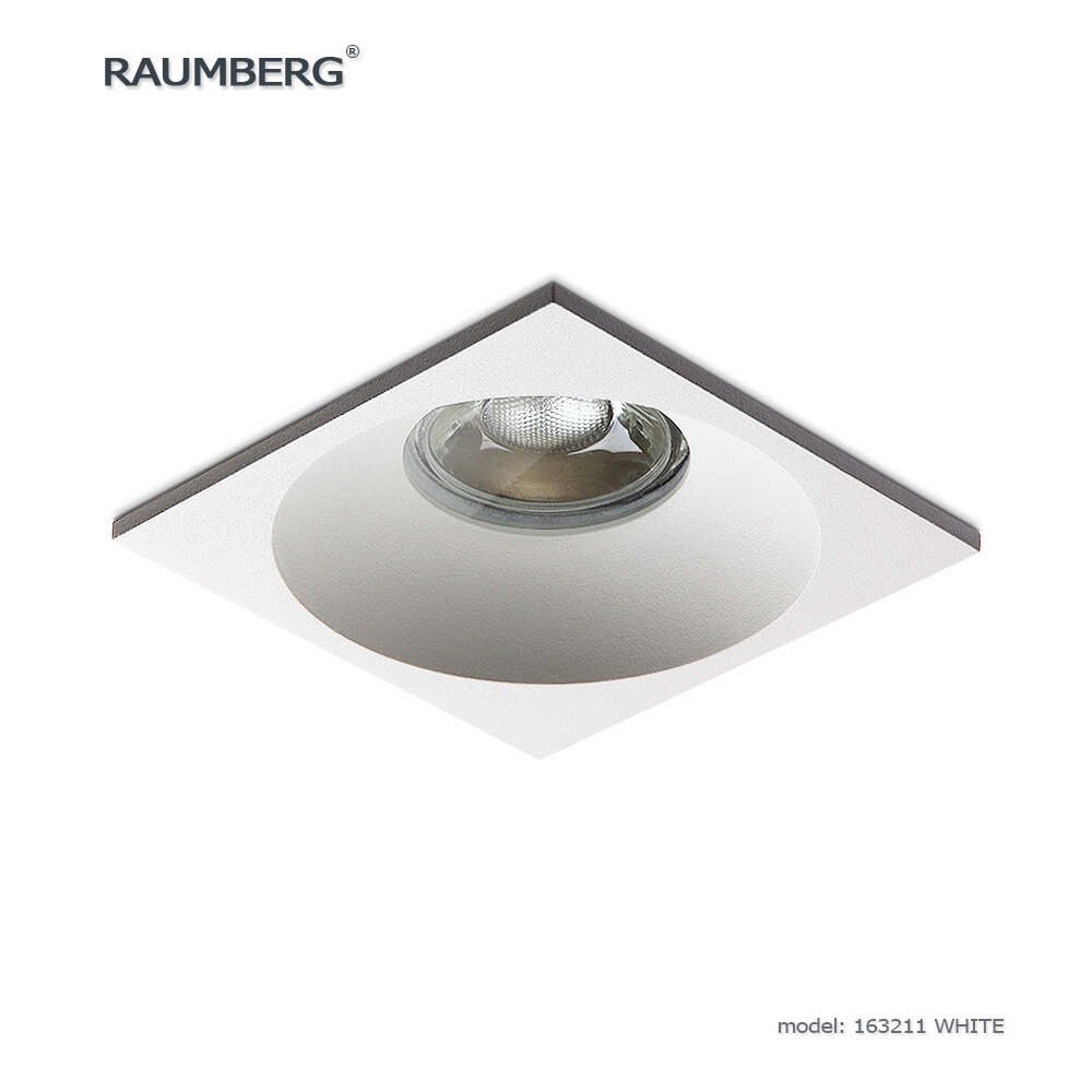 Встраиваемый светильник RAUMBERG 163211 wh белый под светодиодную лампу GU10