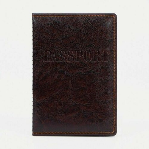 Обложка для паспорта , коричневый