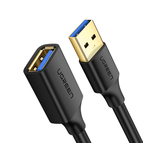 Кабель UGREEN US129 (30125) USB 3.0 Extension Male Cable. Длина: 0,5м. Цвет: черный