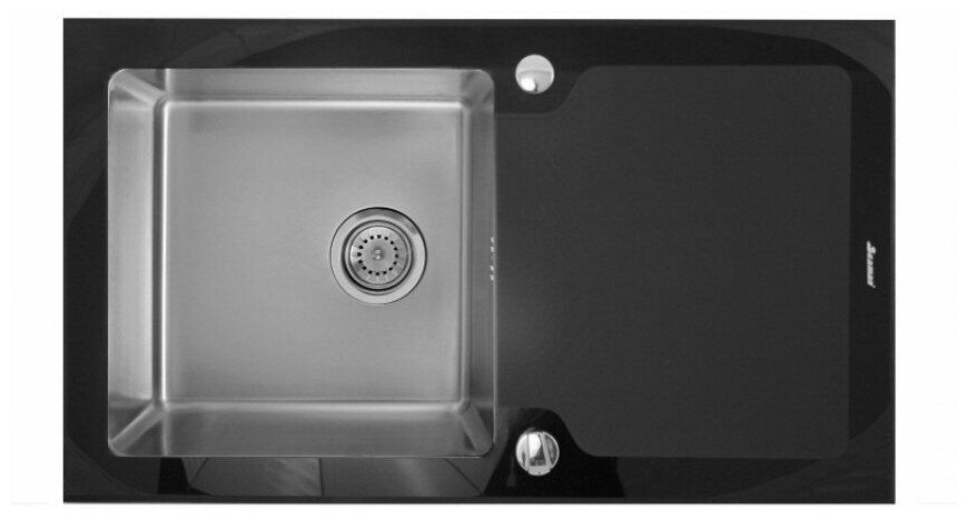Кухонная мойка Seaman Eco Glass SMG-860B Нержавеющая сталь - фотография № 1