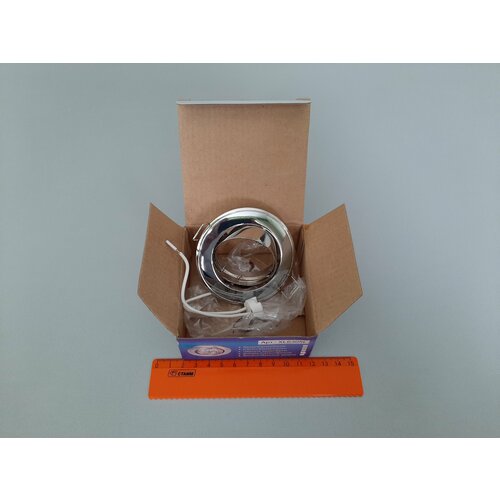 Светильник встраиваемый ТМ 10000 ламп. Модель XL6305L-SN-CH-SN. Цвет- серебро -хром-серебро. Круглый, поворотный, литой. Под лампу - MR16.