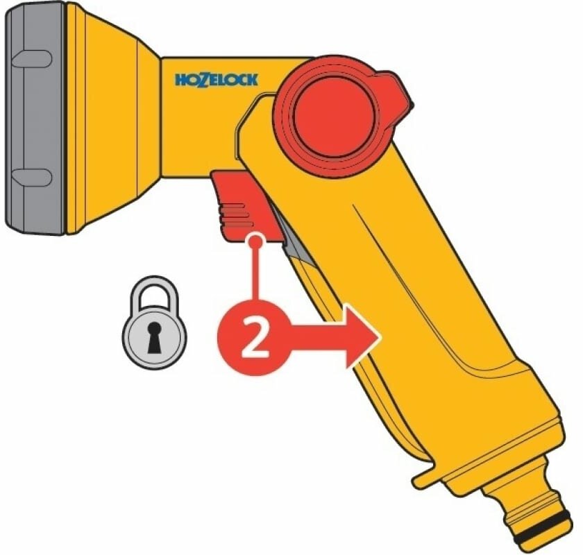 Поливочный пистолет-распылитель HOZELOCK Rose gun+ 1-но позиционный