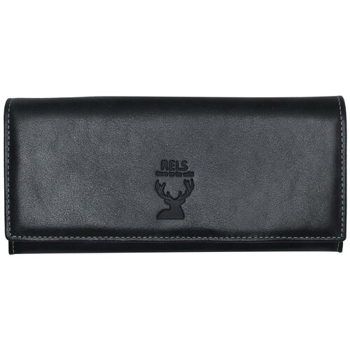 фото Кошелек rels, фактура гладкая, черный