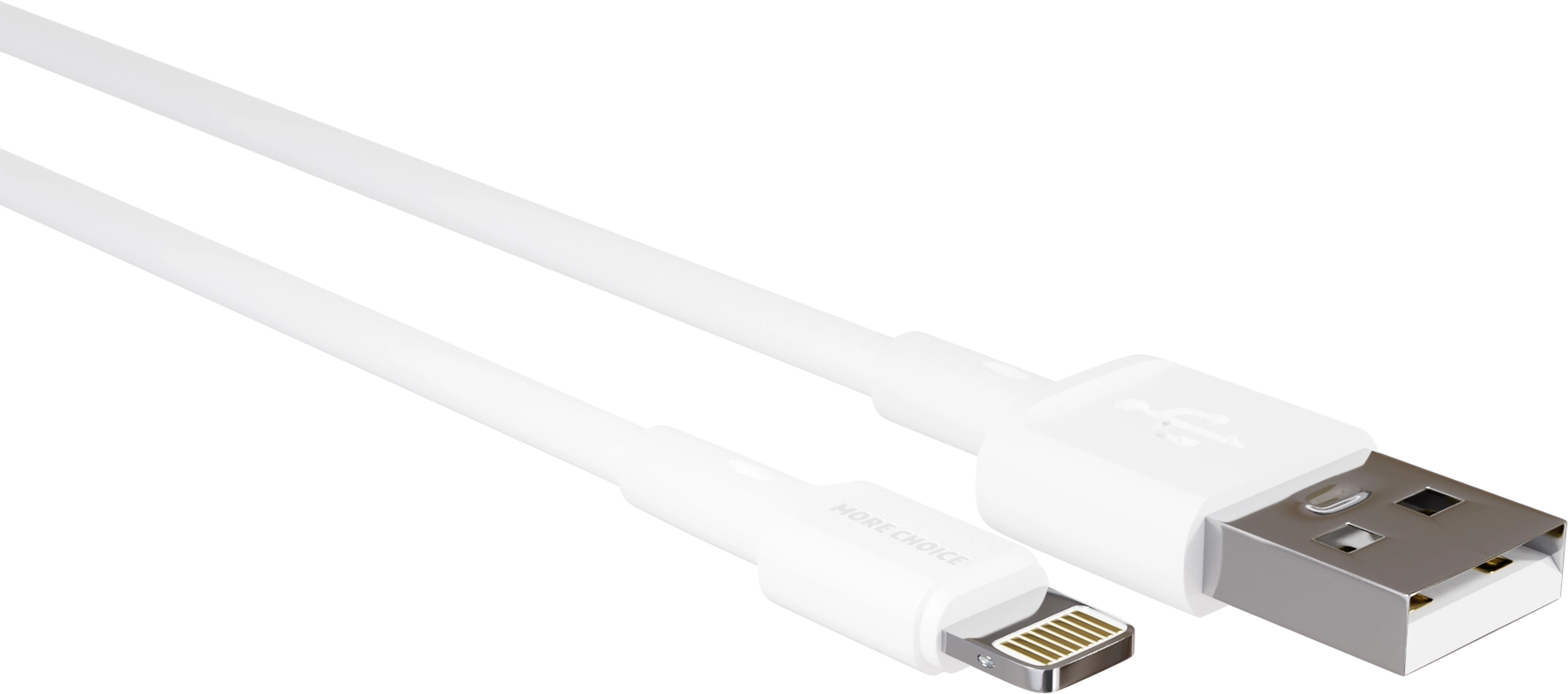 Дата-кабель USB 2.0A для Lightning 8-pin More choice K14i TPE 1м White