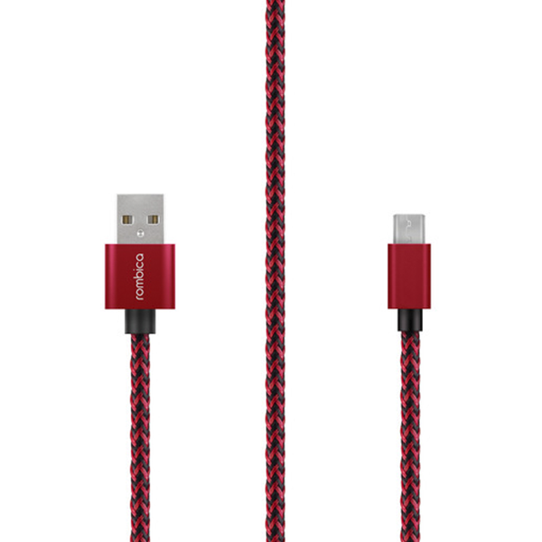 Кабель Rombica Digital AB-04 Red, micro USB B (m), USB A(m), 2м, красный / черный [cb-ab04r] Noname - фото №5