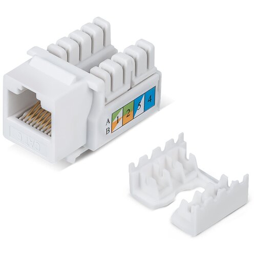 Cabeus KJ-RJ45-Cat.6-90 Вставка Keystone Jack RJ-45, категория 6, заделка тип 110, белая