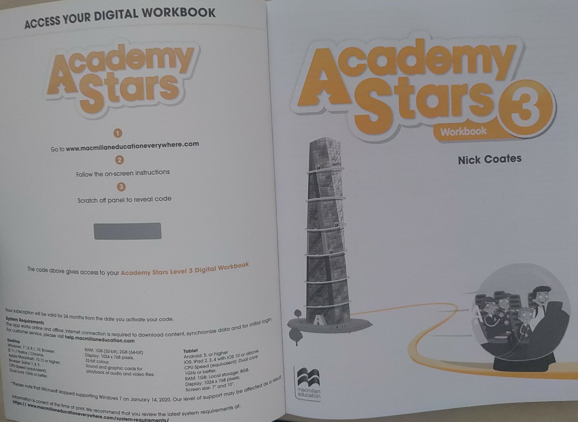 Academy Stars 3 Workbook and Digital