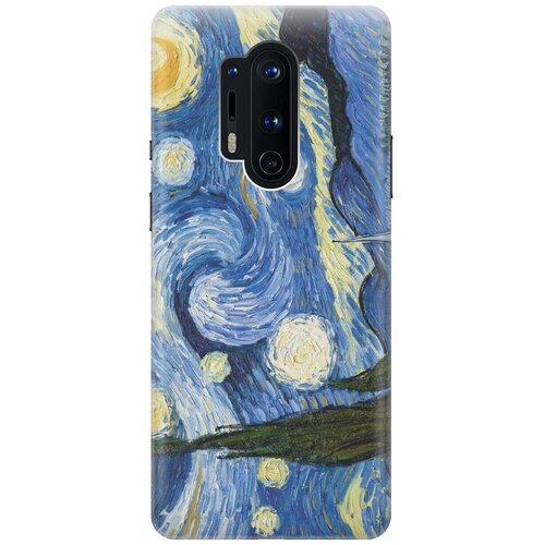 фото Ультратонкий силиконовый чехол-накладка для oneplus 8 pro с принтом "звездная ночь" gosso