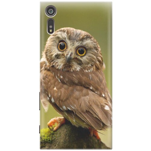 фото Cиликоновый чехол на sony xperia xz / сони иксперия икс зет с принтом "сова на дереве" gosso