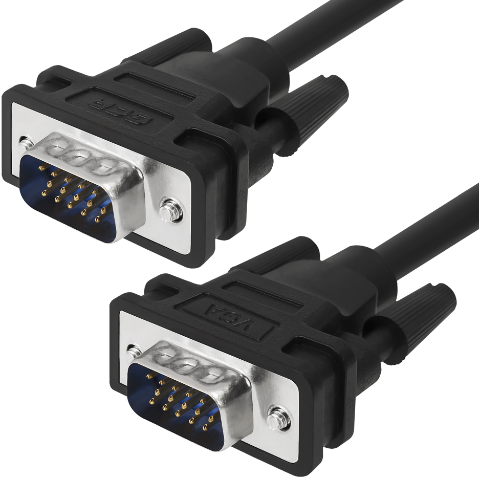 Greenconnect Кабель SVGA 1.8м чёрный, OD6.0mm. 15M / 15M GCR-VM2VM1-1.8m, 28/28 AWG, двойной экран Greenconnect VGA (m) - VGA (m) 1.8м (GCR-VM2VM1-1.8m) - фото №9