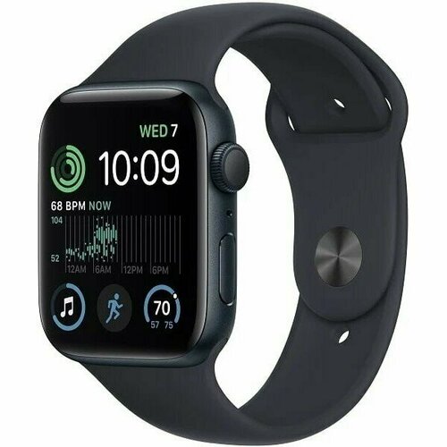 Apple Watch Series SE GEN 2 44мм Aluminum Case with Sport Band SM midnight темная ночь 2946900₽
