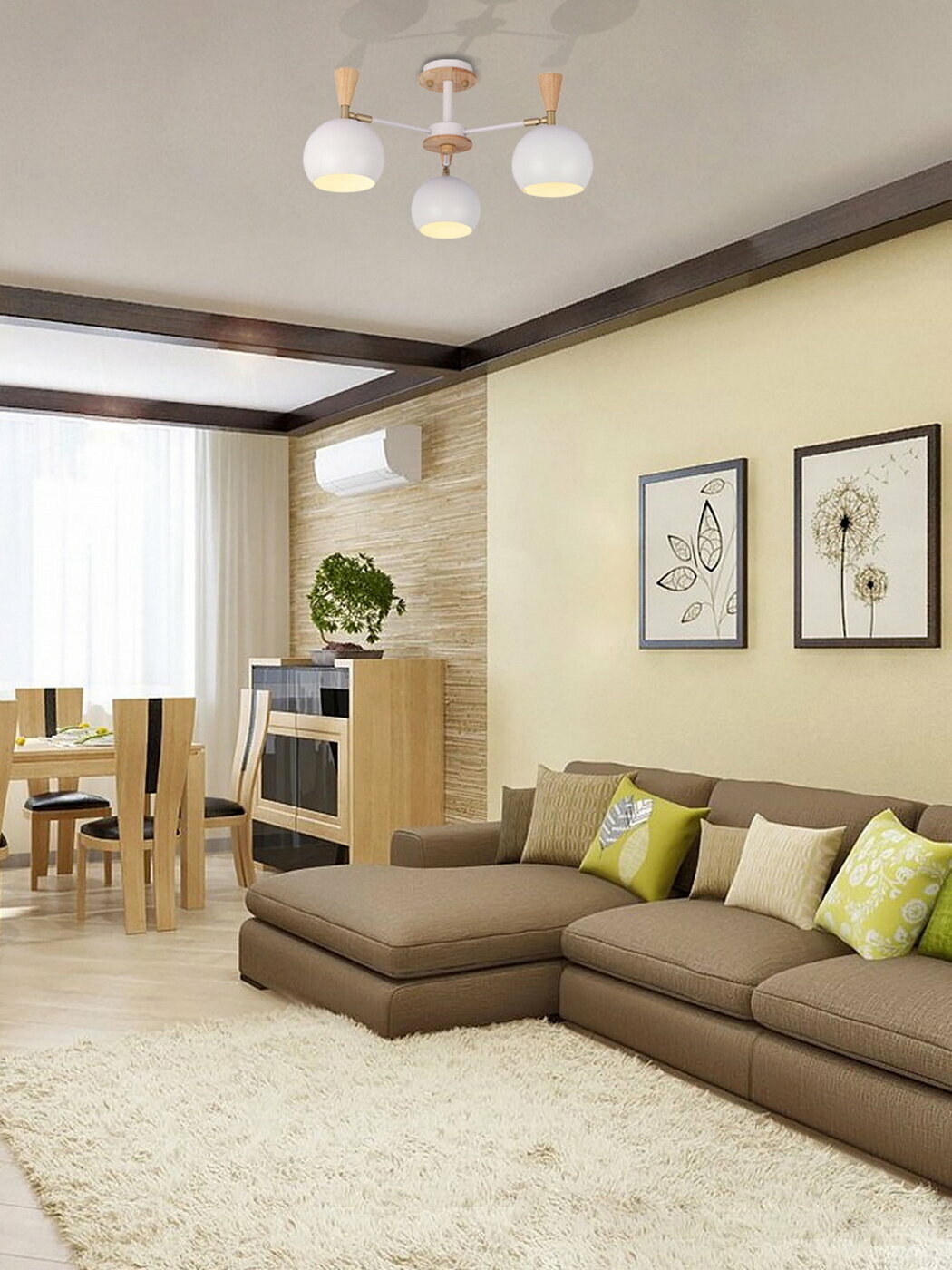 Люстра потолочная Morilla L1161-3, 3 лампы, 6 м², цвет белый Lamplandia - фото №3