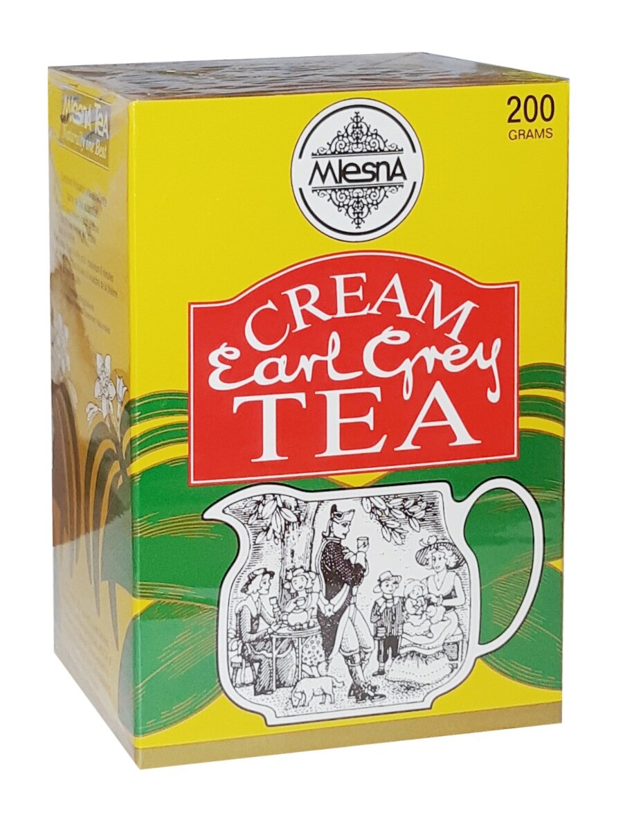 Чай черный Mlesna «Cream Earl Grey» (Граф Грей) с ароматом бергамота со сливками листовой 200гр