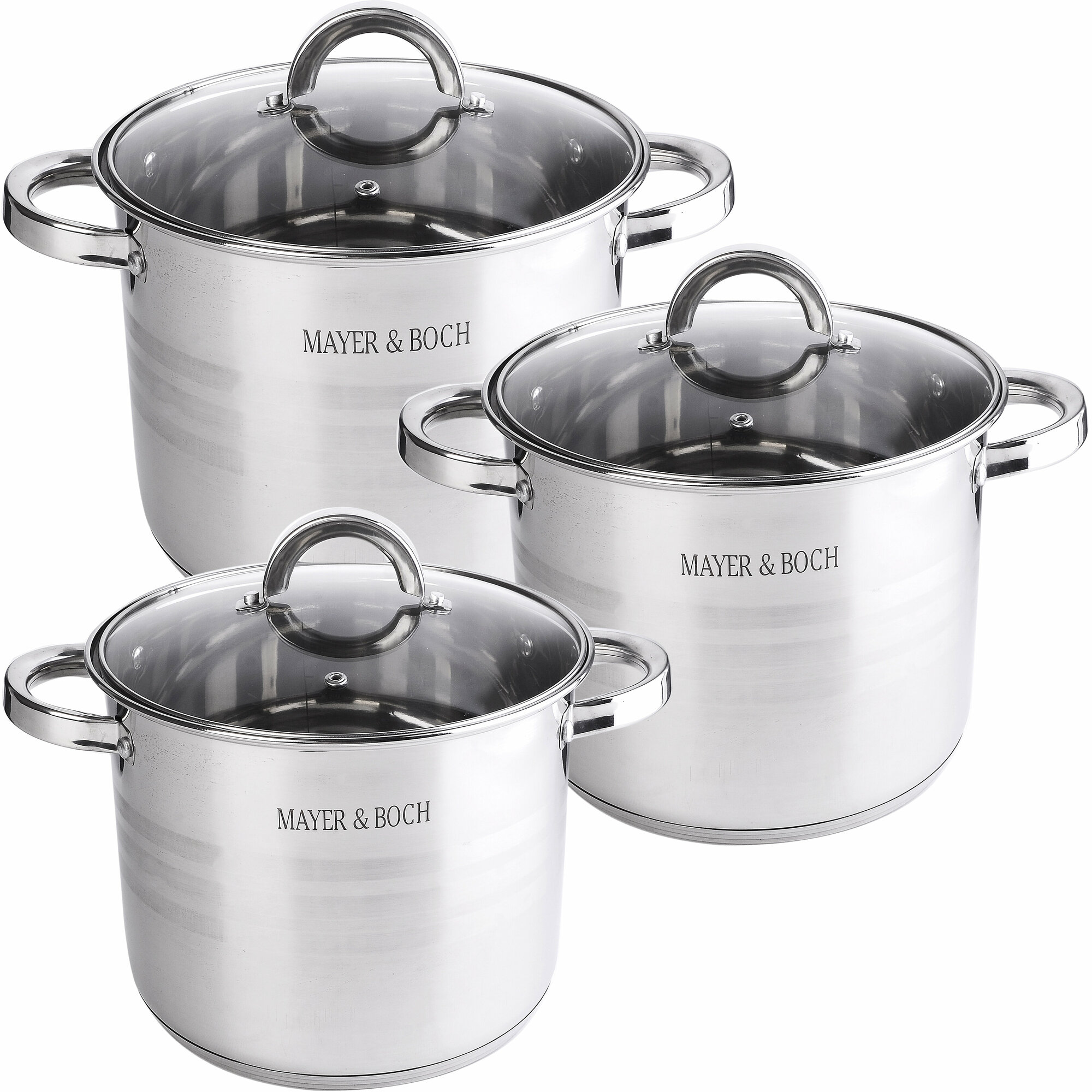 фото Набор посуды MAYER&BOCH 30954, 6 предметов 5,7+7,2+9,0 л