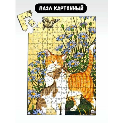 Пазл картонный 39,5х28 см милота котики - 18230