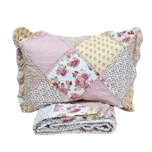 Покрывало Пэчворк с наволочками, на молнии /евро/упаковка сумка