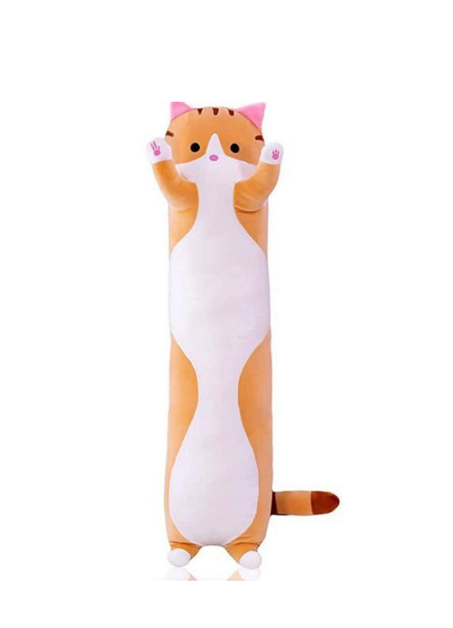 Плюшевый кот батон, 50 см, рыжий