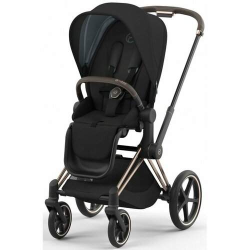 Коляска прогулочная (компл) Cybex PRIAM IV Sepia Black шасси Rosegold