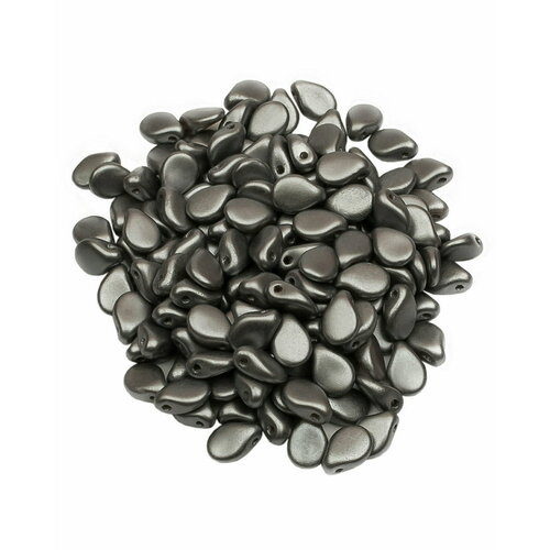 Стеклянные чешские бусины, Pip Beads, 5х7 мм, цвет Alabaster Pastel Lt.Grey, 150 шт.