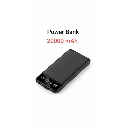 Повер банк с двумя разъемами USB Type-C micro USB Power Bank 20000 mAh Тонкий с быстрой зарядкой 4999₽