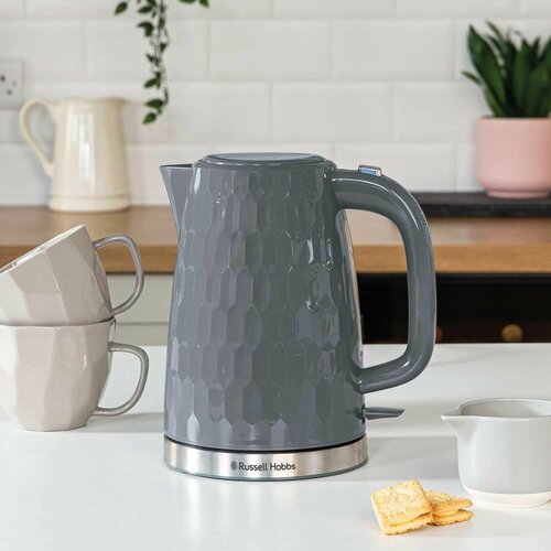 Беспроводной электрический чайник Russell Hobbs 26050, 1,7 литра, 3000 Вт, серый