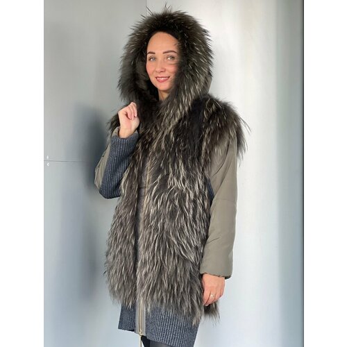 фото Куртка paradea, размер 46, серый, хаки