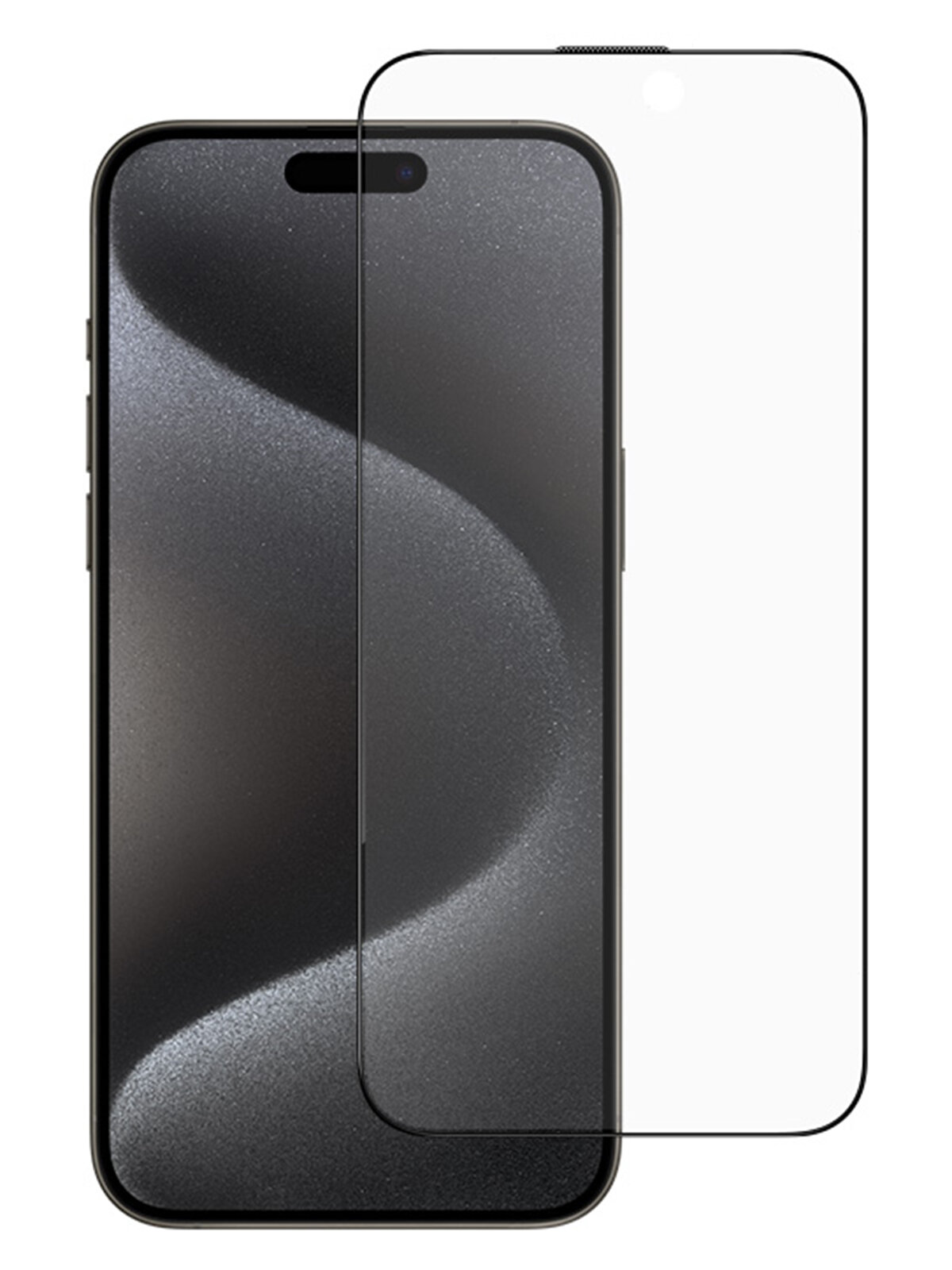 BlueO стекло для iPhone 15 Pro Max, Anti-glare Matte Anti-Static Black (матовое), шт