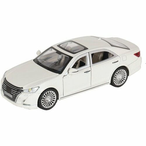 Машина инерционная MX 33478 Toyota Crown свет и звук белый 1:24