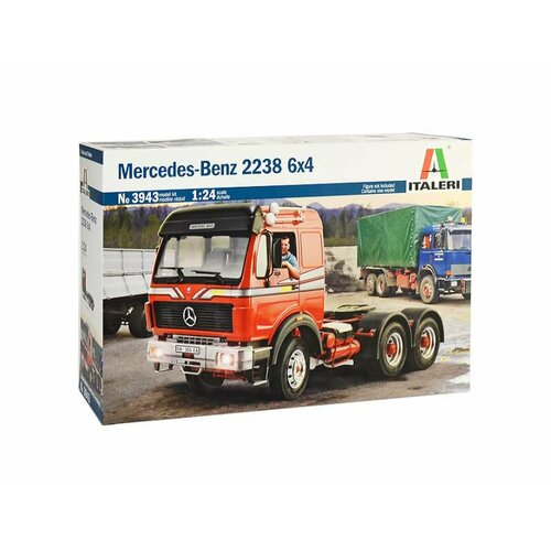 Склеиваемая пластиковая модель Грузовик Mercedes Benz 2238 6x4. Масштаб 1:24