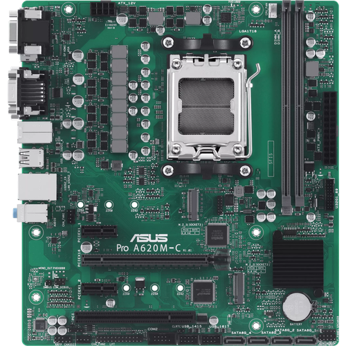 ASUS PRO A620M-C-CSM Socket AM5 A620 2DDR5 DPDVI-DVGAHDMI 4xSATA3 Audio Gb LAN USB 32 USB 20 COM port mATX 90MB1F80-M0EAYC 1685100₽