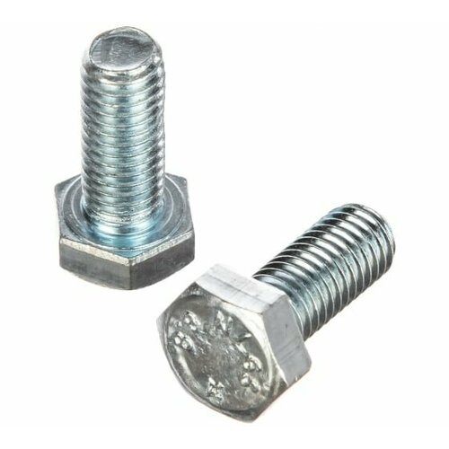 Болт DIN933 M6х35 полная резьба шестигранная глова класс прочности 5.8 покрытие цинк | код DIN933-M6x35ZN | Крепдил ( упак.600шт.)