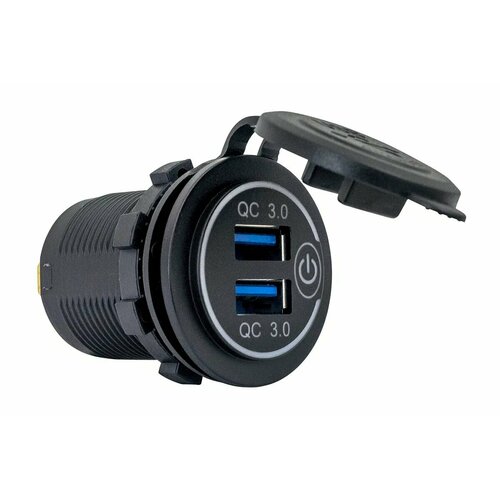 Розетка USB 2 QC 3.0 34x37х54