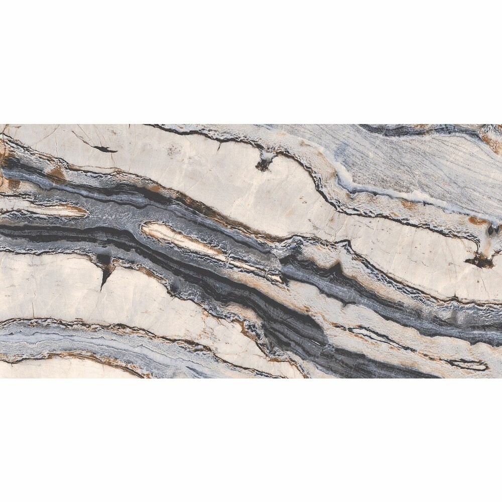 фото Керамогранит Bluezone Zocati Blue - B High Glossy 60x120 (1.44 м2)