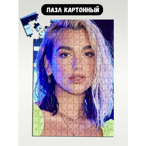 Пазл картонный 39,5х28 см, размер А3, 300 деталей, модель музыка Dua Lipa - 1610 пазл картонный 29x20 см размер а4 120 деталей модель музыка dua lipa 1610