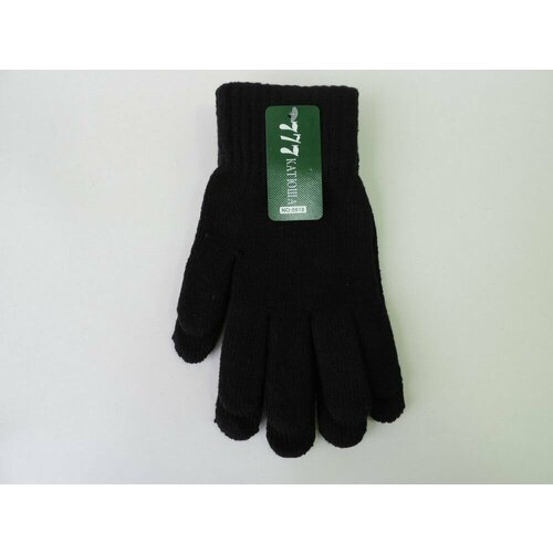 фото Перчатки henu, размер 21, черный