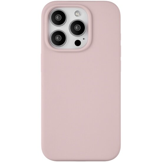 Силиконовый чехол Ubear для Apple iPhone 15 Pro, Touch Mag Case, MagSafe, розовый