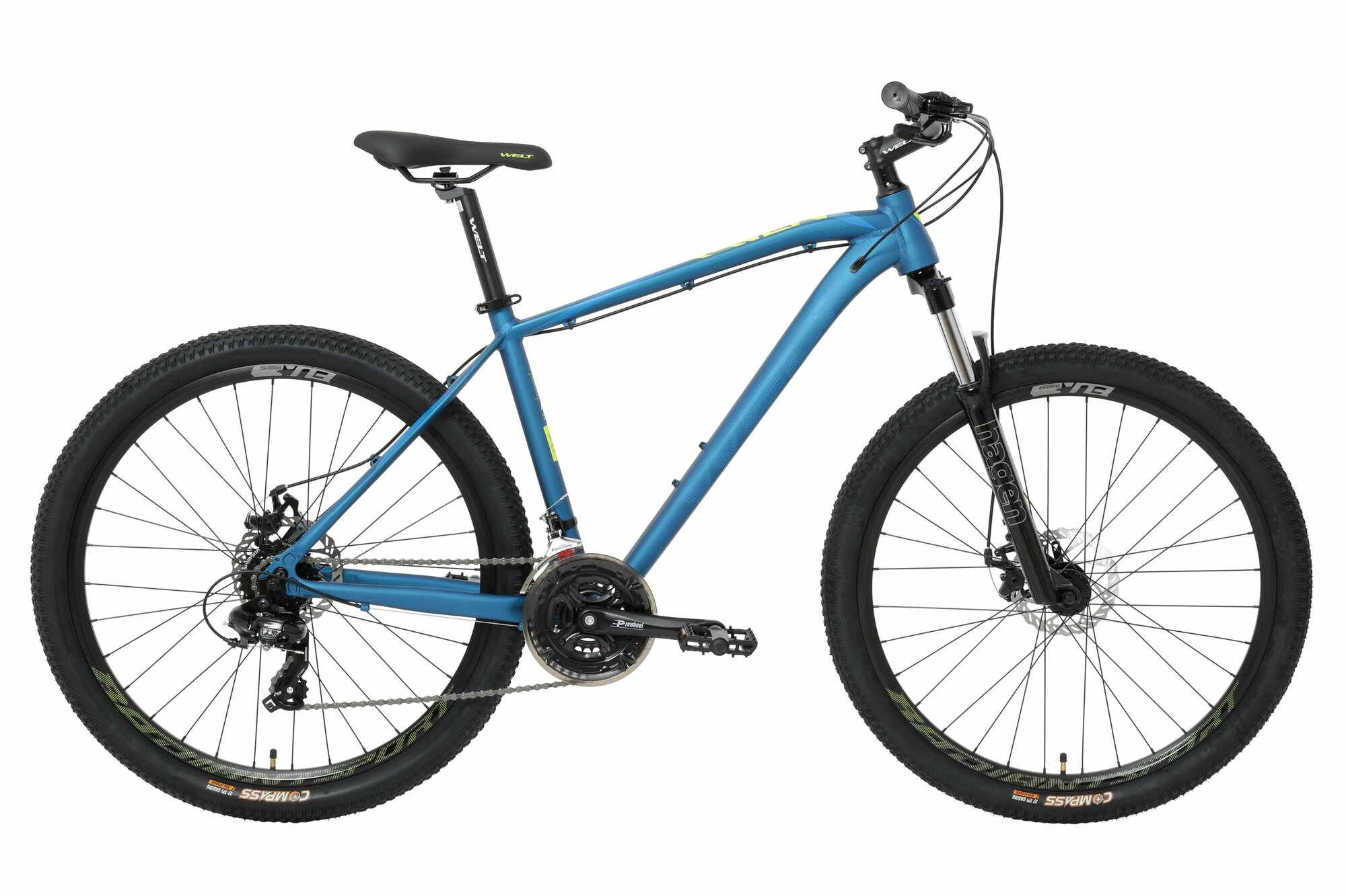 Велосипед Welt Raven 1.0 D 27.5 (2023) 20" синий
