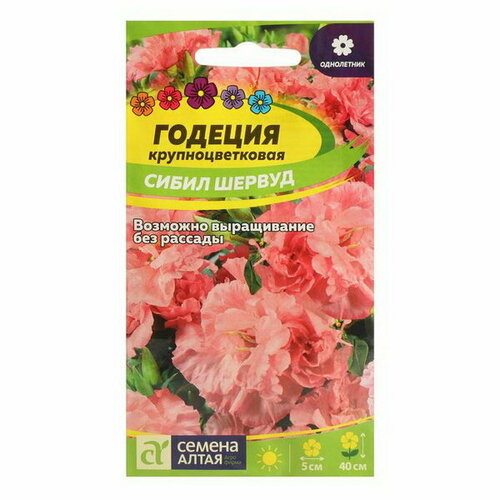 Семена цветов Годеция Сибил Шервуд, Сем. Алт, ц/п, 0.2 г семена цветов годеция сибил шервуд сем алт ц п 0 2 г