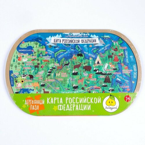 Пазл деревянный «Карта Российской Федерации»