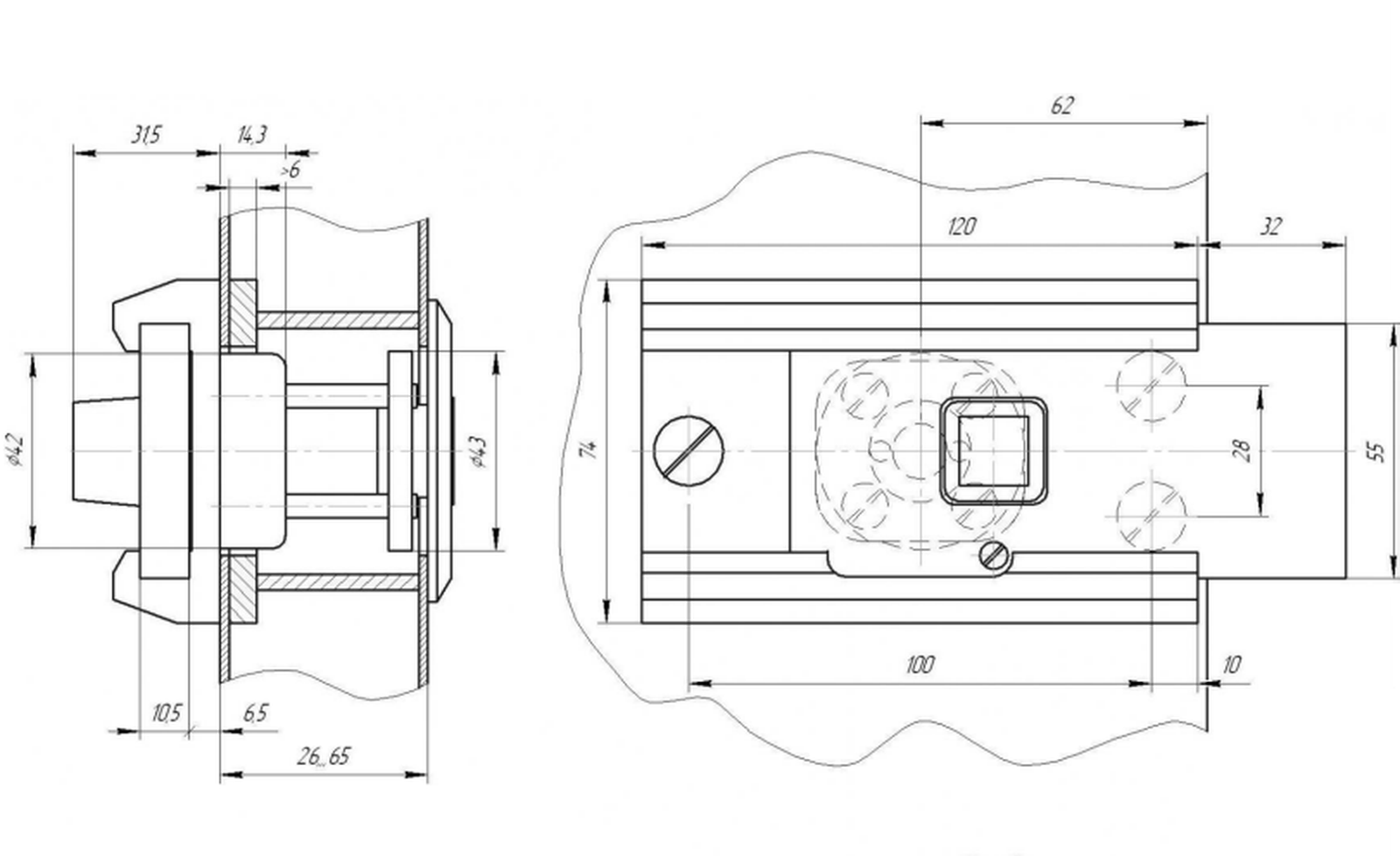 Замок накладной Поливектор Барьер 2 МК Гост 3, цвет чёрный - фото №16