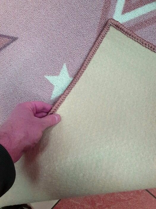 Нева Тафт Детский ковер-палас звезды сияют розовый 1.5x2.5 м. - фотография № 5
