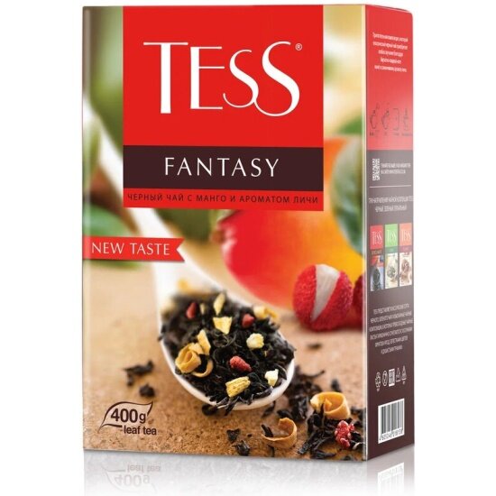 Чай Tess Fantasy черный листовой с добавками, 400 г