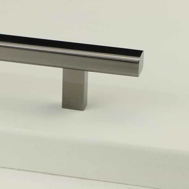 Ручка-рейлинг мебельная JET 196 C=128 мм черный никель - фотография № 4