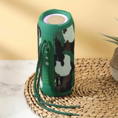 Беспроводная Bluetooth с FM-радио колонка портативная переносная акустическая система для телефона зеленая 1349₽