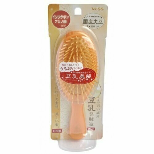 Щетка массажная VeSS SOY MILK BEAUTY HAIR BRUSH для увлажнения и придания блеска волосам с соей