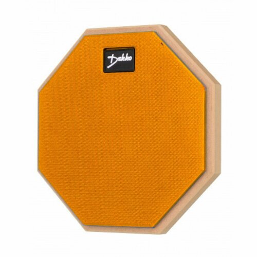 Тренировочный пэд для барабанщика DEKKO PAD6 Orange оранжевый односторонний 6 (15 см) с резьбой для стойки