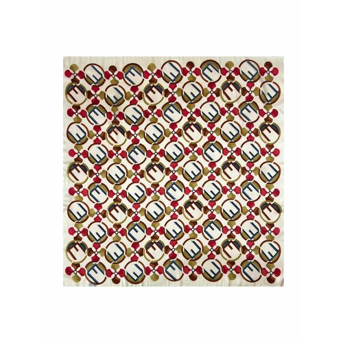 фото Платок ,90х90 см, белый, хаки hangzhou weihe trade co., ltd