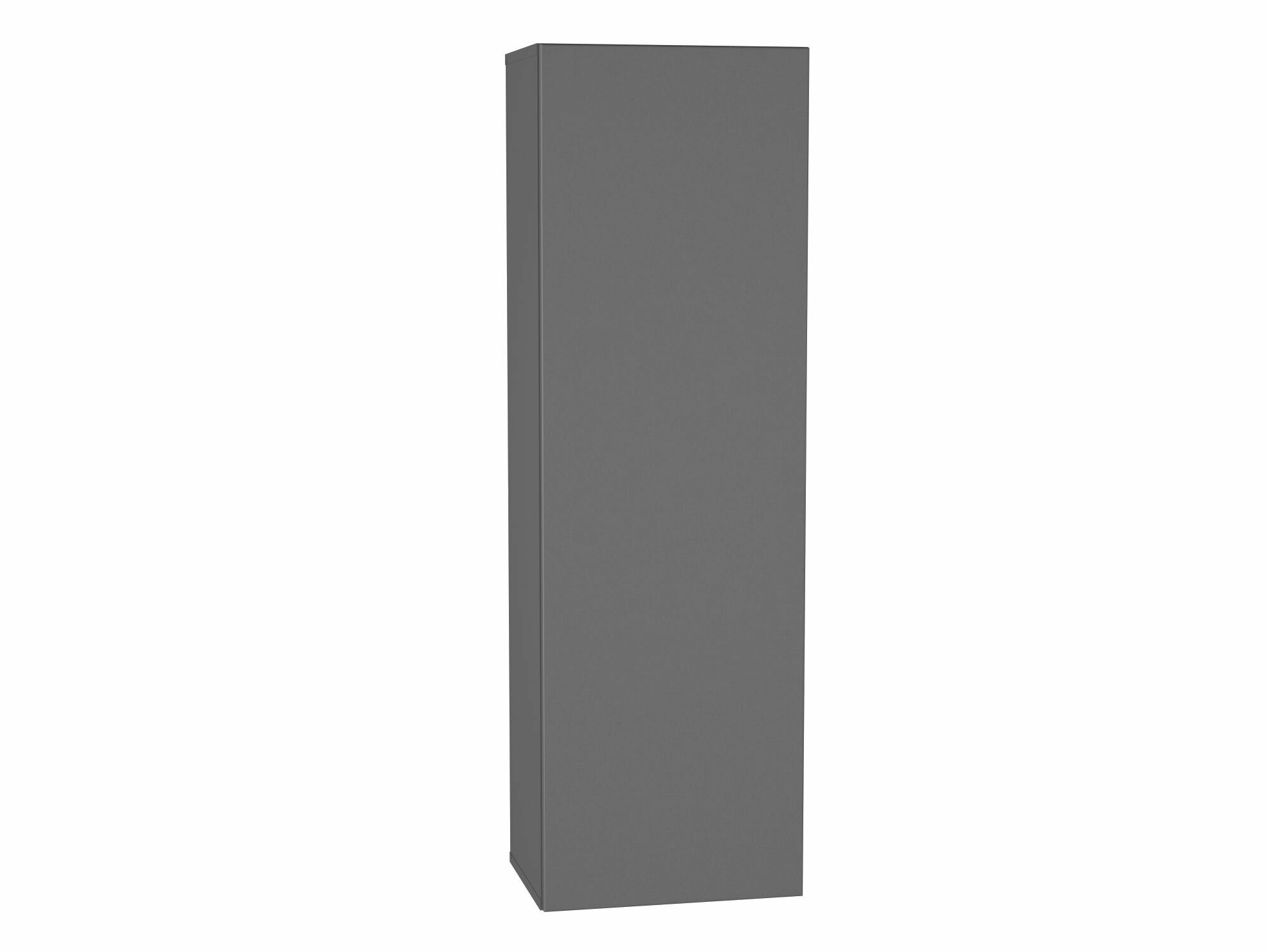 Шкаф пенал  шкаф навесной модульный шкаф книжный POINT 20 Серый Графит 40х126х29 (ШхВхГ)