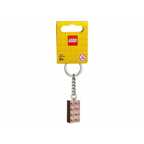 LEGO 853793 Брелок Кубик из розового золота 2х4