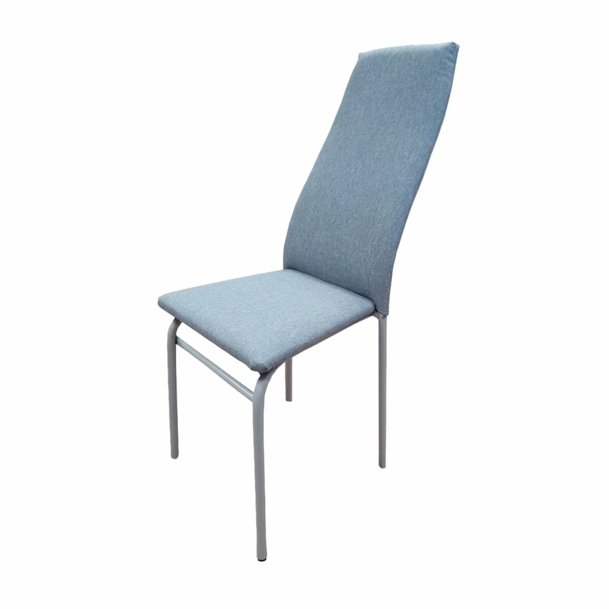 фото Стул с мягким сиденьем New Victoria New Line, хром/серый